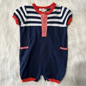 Angel Dear Nautical Knit Romper